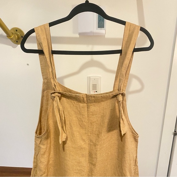 MANGO - Linen Beige Jumpsuit - Size M - Picture 8 of 15
